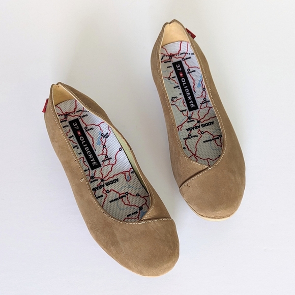 🇨🇦 🇪🇹 Oliberte Misindi Leather Ballet Flat Shoes Fair Trade Made In Ethiopia - Picture 3 of 10